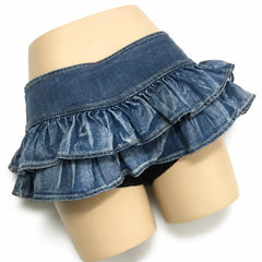 Jorevienne Ruffle Denim Skort