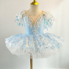 Bloomorin Snowflake Swan Tutu Dress