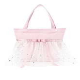 Havina Bow Tulle Canvas Dance Bag