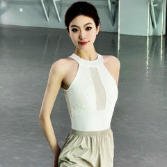 Ivara Halter-Neck Lace Leotard
