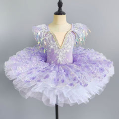 Elvia Feathered Tulle Tutu Dress