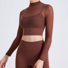 Dalia Mesh Long Sleeve Contour Top