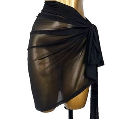 Velavienne Mesh Wrap Practice Skirt