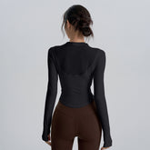 Nyla Mesh Contour Long Sleeve Top