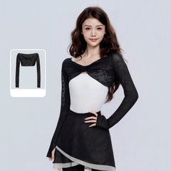 Neriah Lace Twist Long Sleeve Top