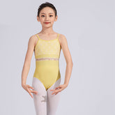 Wexira Lace Panel Camisole Leotard