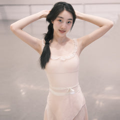 Carina Mesh Wrap Leotard with Skirt