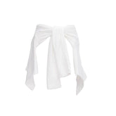 Qoravelle Draped Wrap Top