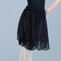 Eulalia Petal Hem Chiffon Dance Skirt