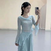 Xaviellea Butterfly Mesh Flow Top