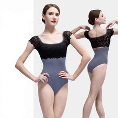 Philomena Lace Square Neck Leotard