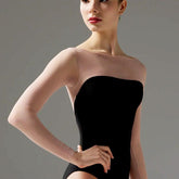 Delmira Sheer Mesh Long Sleeve Leotard
