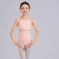 Wexira Lace Panel Camisole Leotard
