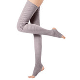 Qavienne Knitted Over Knee Leg Warmers