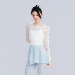 Norina Off-Shoulder Lace Long Sleeve