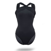 Thalassa Cross Neck High-Stretch Leotard