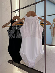 Ivara Halter-Neck Lace Leotard