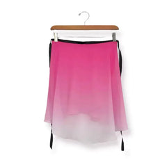 Ballet Gauze Gradient Rose Red Skirt