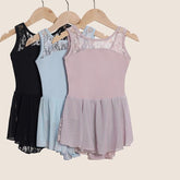Starori Lace Mesh Wide Strap Leotard