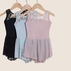 Starori Lace Mesh Wide Strap Leotard