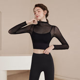 Dalia Mesh Long Sleeve Contour Top
