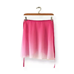 Ballet Gauze Gradient Rose Red Skirt