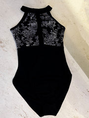 Ivara Halter-Neck Lace Leotard