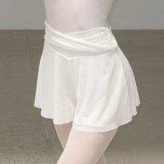 Bryony Twisted Waist A-Line Mesh Skirt