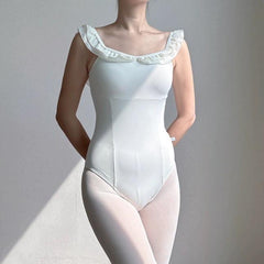Carina Mesh Wrap Leotard with Skirt