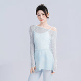 Norina Off-Shoulder Lace Long Sleeve