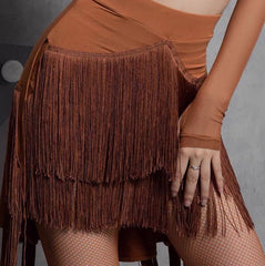Priscilla Fringe Wrap Skirt