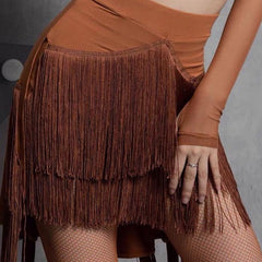 Priscilla Fringe Wrap Skirt