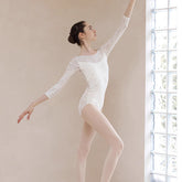 Hadassah Ivory Lace Elegance Leotard
