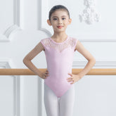 Fairorie Lace Yoke Sleeveless Leotard