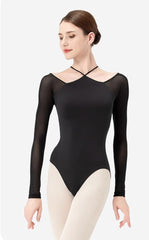 Odina Cross Strap Long Sleeve Bodysuit
