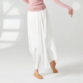 Elyvoria Chiffon Asymmetrical Overlay Skirt