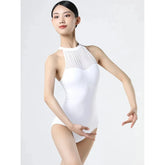High Collar Mesh Ballet Leotard