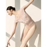 Greta Floral Mesh Leotard