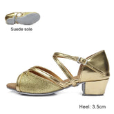 Elegant Satin Dance Heels – Girls