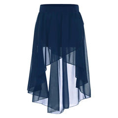Petalene Chiffon Ballet Side-Dip Wrap Skirt