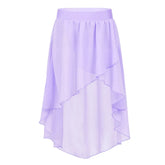 Petalene Chiffon Ballet Side-Dip Wrap Skirt