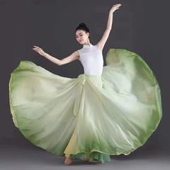 Cressida Polyester Classic Flowing Skirt