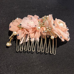 Dorienne Floral Crystal Hair Comb