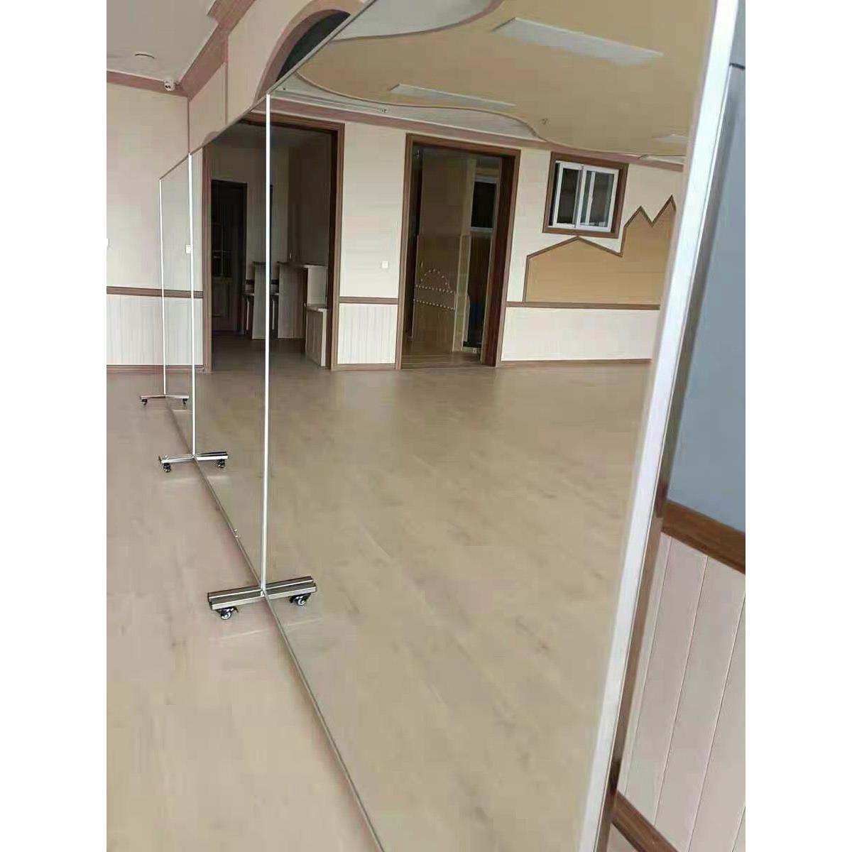 Shatterproof Framed Mirror on Wheels Shatterproof Framed Mirror on Wheels