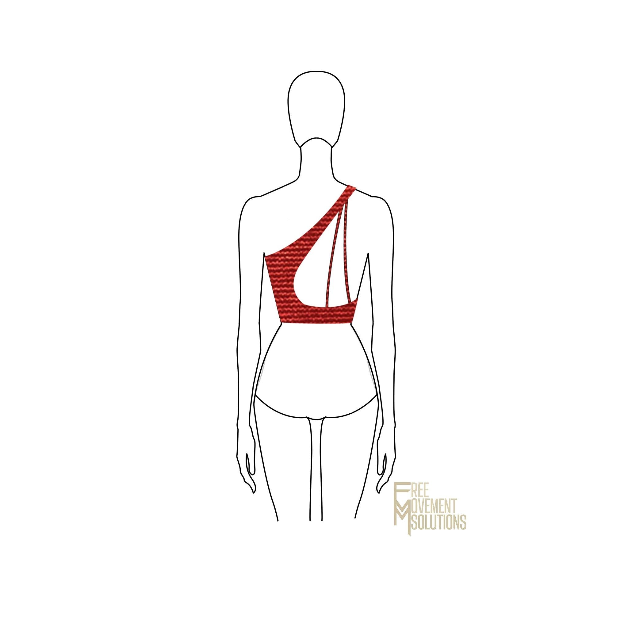 Couture Asymmetrical Crop Top Couture Asymmetrical Crop Top