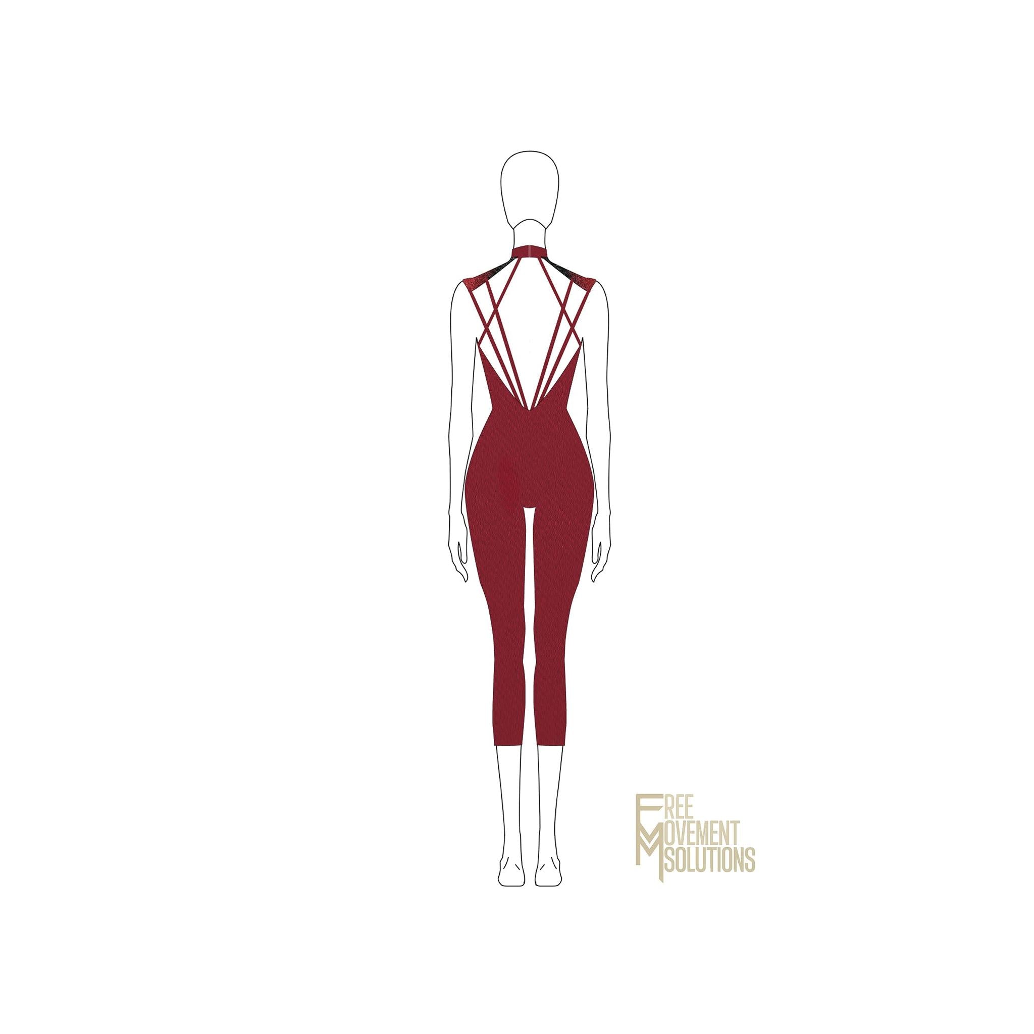 Couture Sleeveless Mock Neck Unitard Couture Sleeveless Mock Neck Unitard