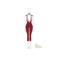 Couture Sleeveless Mock Neck Unitard