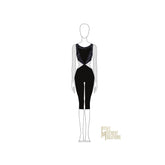 Couture Cut Out Long Sleeve Unitard