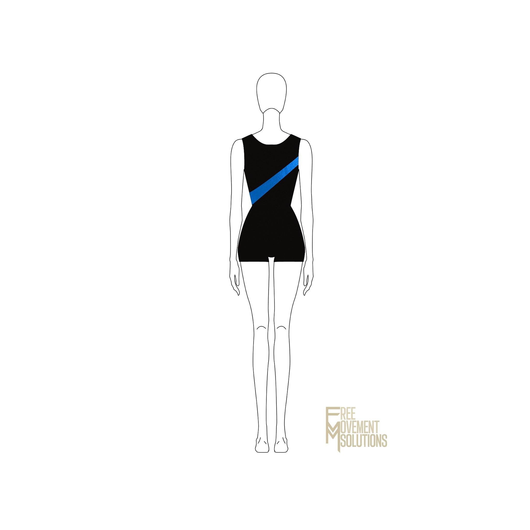 Couture Asymmetrical Short Biketard Couture Asymmetrical Short Biketard