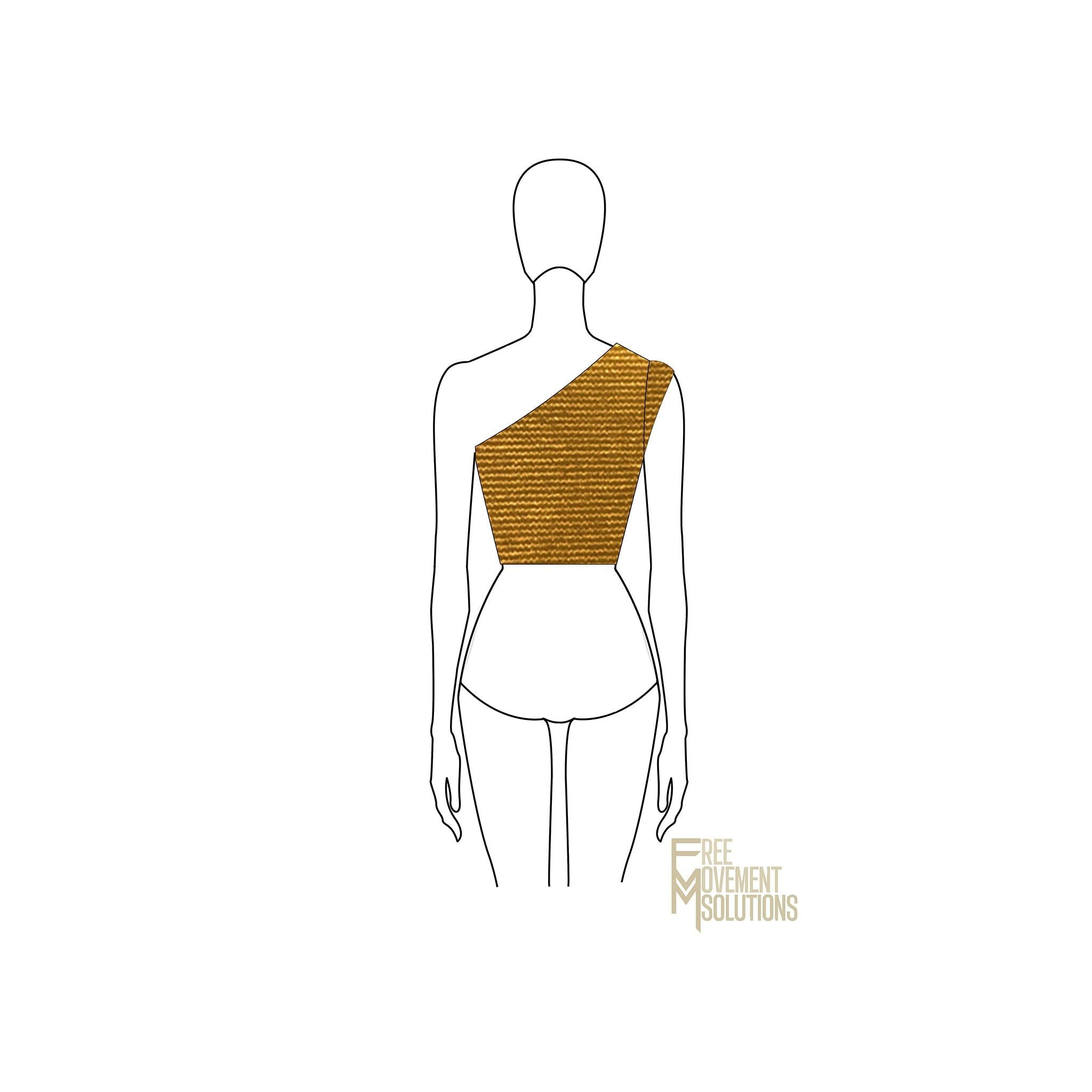 Couture Cap Sleeve Toga Top Couture Cap Sleeve Toga Top
